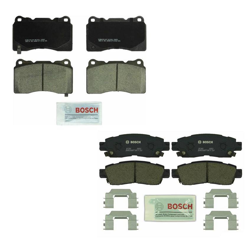 Saab Disc Brake Pad Set Kit - Front and Rear (Ceramic) 13329562